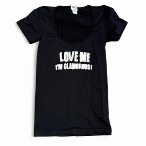 Dolce & Gabbana/D&G Underwear Stretchy “Love Me I’m Glamorous” vintage t-shirt.